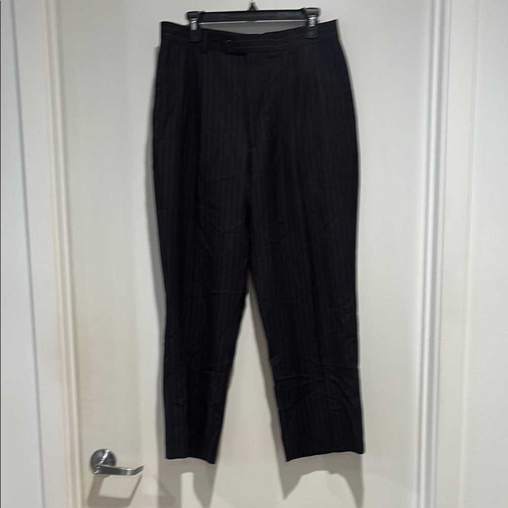 Black Tailored Dress Pants with Sheen